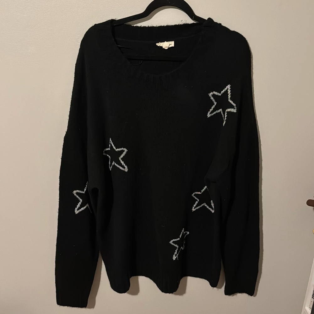 Metallic Star Boutique Sweater